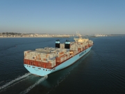 Magleby Maersk. 1ere escale en France au Havre. Photo : Éric Houri. Jeune Marine ©