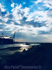 Vues dans le port du Havre © Alice PAVIOT Capitaine Boluda Le Havre