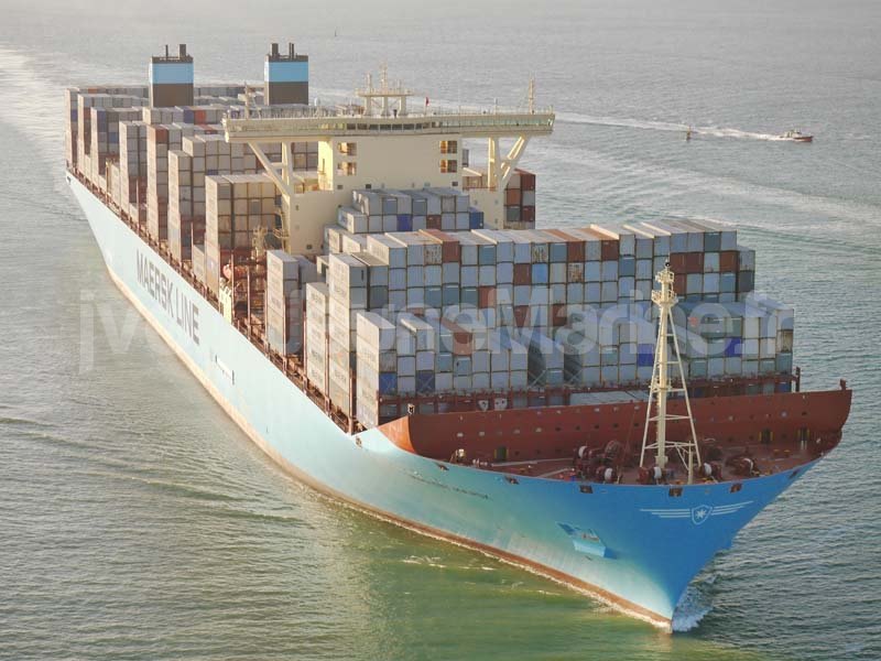 Magleby Maersk. 1ere escale en France au Havre. Photo : Jean-Vincent Dujoncquoy. Jeune Marine ©