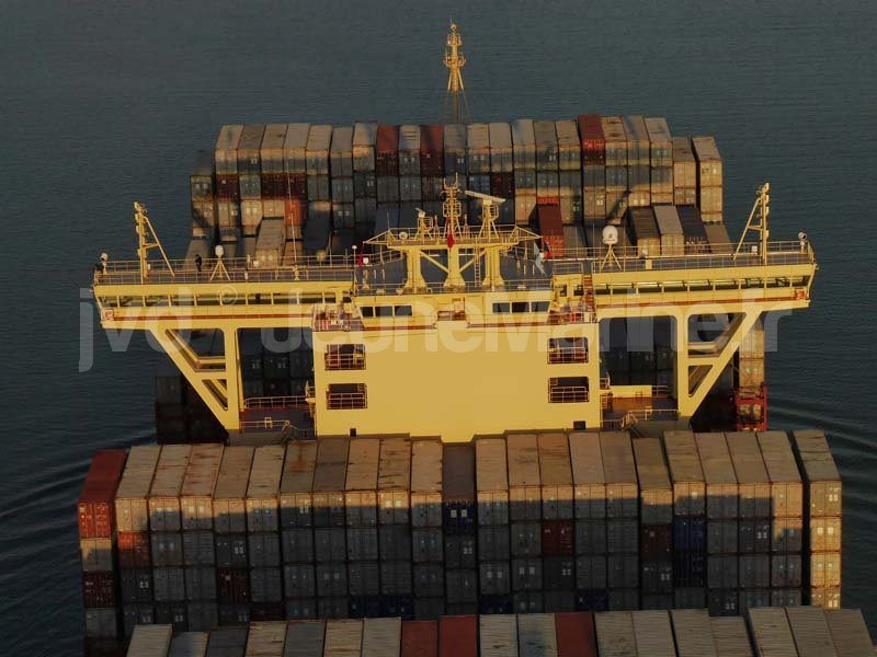 Magleby Maersk. 1ere escale en France au Havre. Photo : Jean-Vincent Dujoncquoy. Jeune Marine ©
