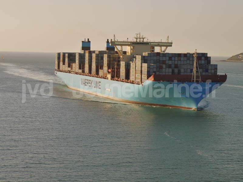 Magleby Maersk. 1ere escale en France au Havre. Photo : Jean-Vincent Dujoncquoy. Jeune Marine ©