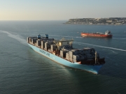 Magleby Maersk. 1ere escale en France au Havre. Photo : Éric Houri. Jeune Marine ©