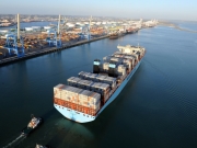 Magleby Maersk. 1ere escale en France au Havre. Photo : Éric Houri. Jeune Marine ©