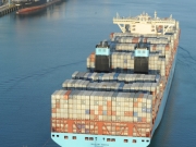 Magleby Maersk. 1ere escale en France au Havre. Photo : Éric Houri. Jeune Marine ©