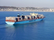 Magleby Maersk. 1ere escale en France au Havre. Photo : Jean-Vincent Dujoncquoy. Jeune Marine ©