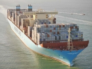 Magleby Maersk. 1ere escale en France au Havre. Photo : Jean-Vincent Dujoncquoy. Jeune Marine ©