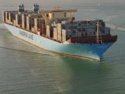 Magleby Maersk. 1ere escale en France au Havre. Photo : Jean-Vincent Dujoncquoy. Jeune Marine ©