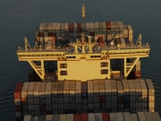 Magleby Maersk. 1ere escale en France au Havre. Photo : Jean-Vincent Dujoncquoy. Jeune Marine ©