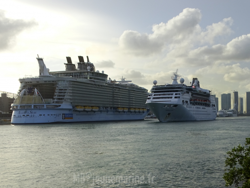 Allure et Empress of the Seas a Miami