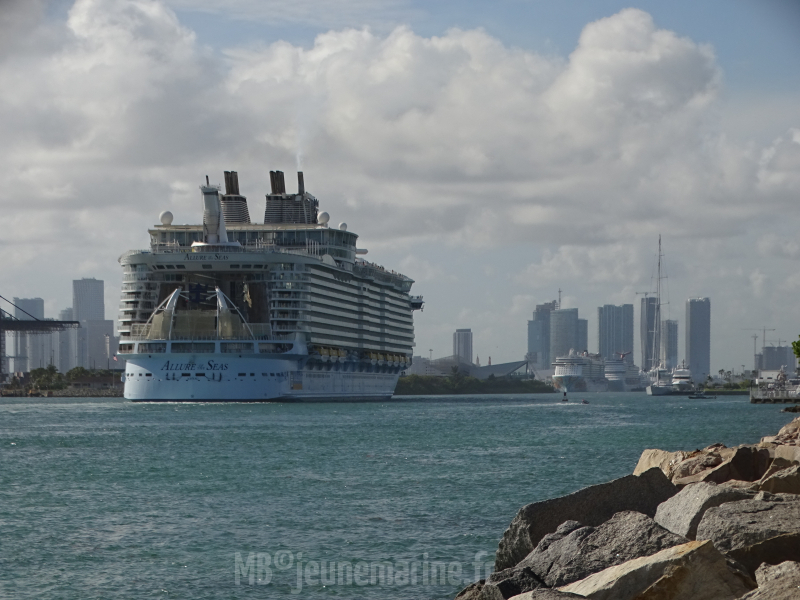 Allure of the Seas arrivee inaugurale Miami novembre 2018