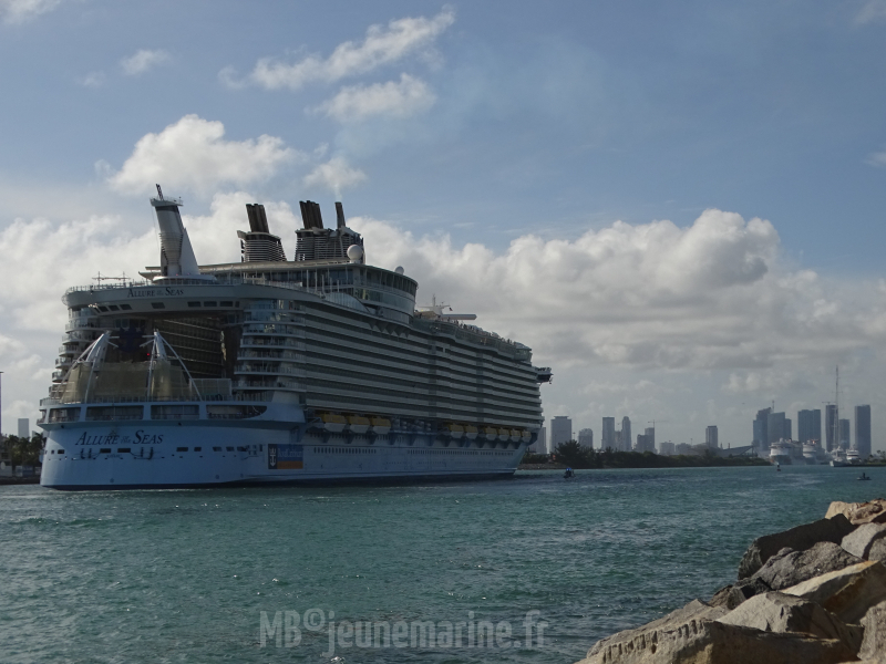 Allure of the Seas arrivee inaugurale Miami novembre 2018 4
