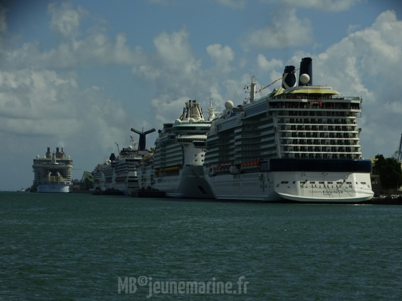 Port de Miami une certaine affluence
