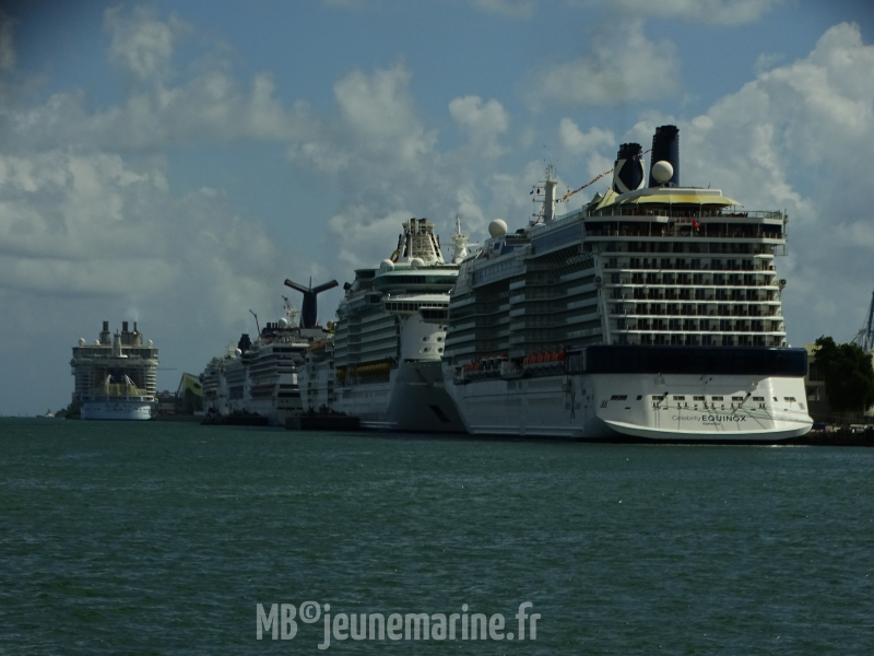 Port de Miami une certaine affluence
