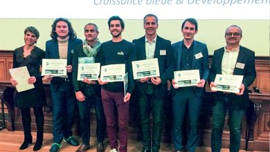 Stéphanie LESAGE (AIRSEAS) ; David COTI (ALGOPACK) ; Gilles CAILLON (ECOCEAN) ; Harold GUILLEMIN (FinX) ; Thierry CARLIN (MARINE TECH) ; Antoine BETBEZE (RTSYS) ; Vincent TOURNERIE (SEATURNS)