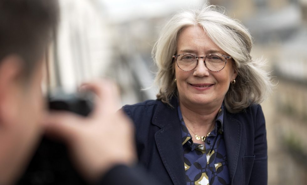 Interview de Nathalie MERCIER-PERRIN, Présidente exécutive du Cluster Maritime Français. © Jeune Marine