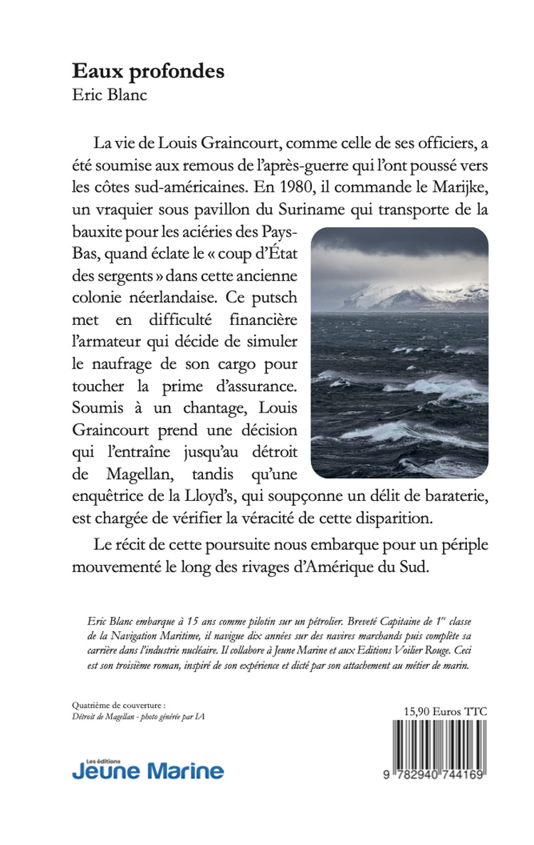 Eaux profundes - Eric Blanc - Editions Jeune Marine