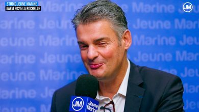 André Gaillard - Président de la FFPM et Vice Président de l'IMPA au Studio Jeune Marine aux Assises de l’économie de la mer, La Rochelle 2025 © JM