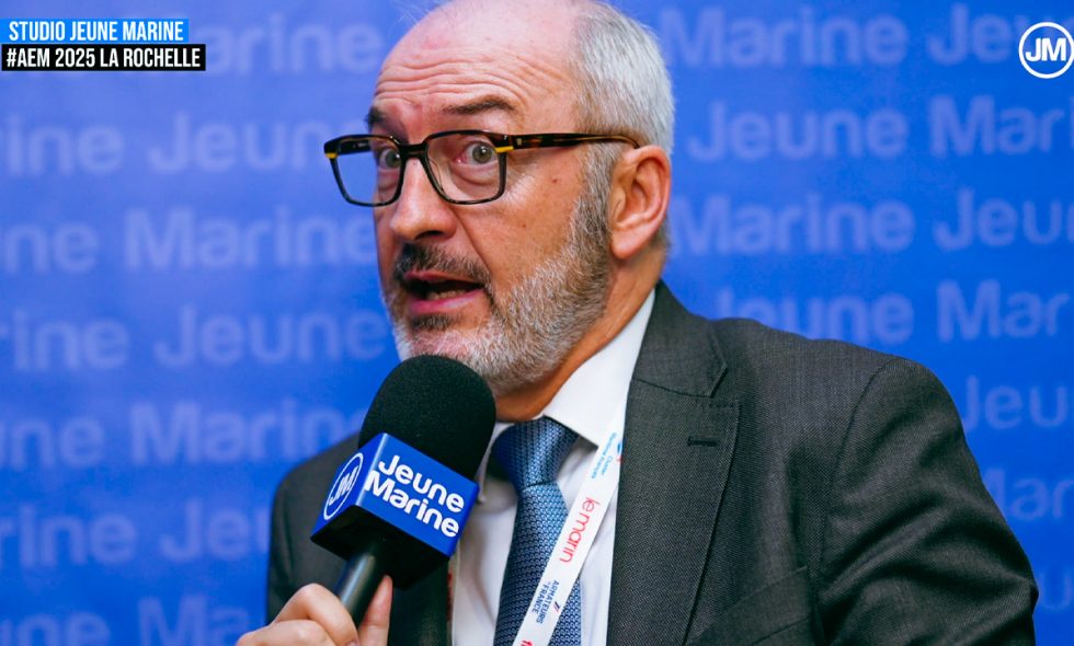 Christophe MATHIEU - CEO Brittany Ferries au Studio Jeune Marine aux Assises de l’économie de la mer, La Rochelle 2025 © JM