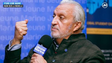 José-Manuel LAMARQUE - Grand Reporter Radio France au Studio Jeune Marine aux Assises de l’économie de la mer, La Rochelle 2025. © JM