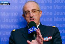 Nicolas VAUJOUR - Chef d'état-major de la Marine au Studio Jeune Marine aux Assises de l’économie de la mer, La Rochelle 2025 © JM